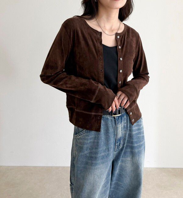 fredy emue「シアーフロッキーコンパクトカーディガン」|カーディガン|