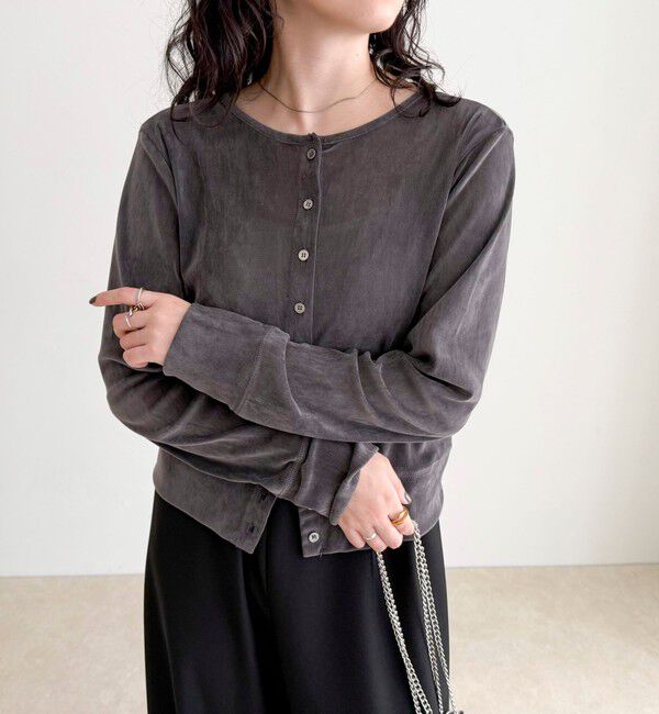 fredy emue「シアーフロッキーコンパクトカーディガン」|カーディガン|