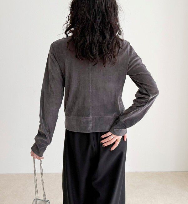 fredy emue「シアーフロッキーコンパクトカーディガン」|カーディガン|