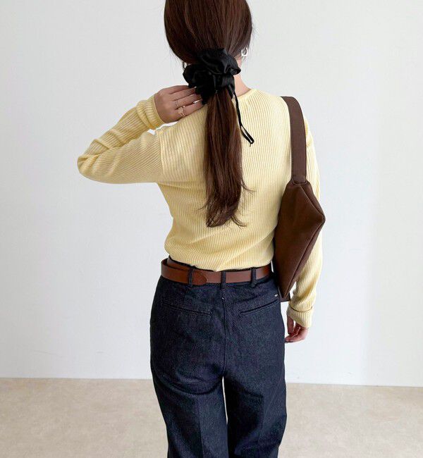 fredy emue「ウール混ベーシックリブニットプルオーバー」|ニット・セーター|