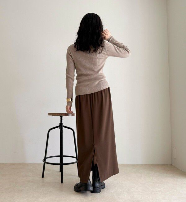 fredy emue「ウール混ベーシックリブニットプルオーバー」|ニット・セーター|
