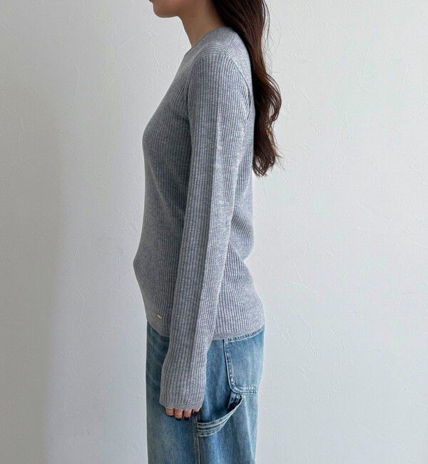 fredy emue「ウール混ベーシックリブニットプルオーバー」|ニット・セーター|