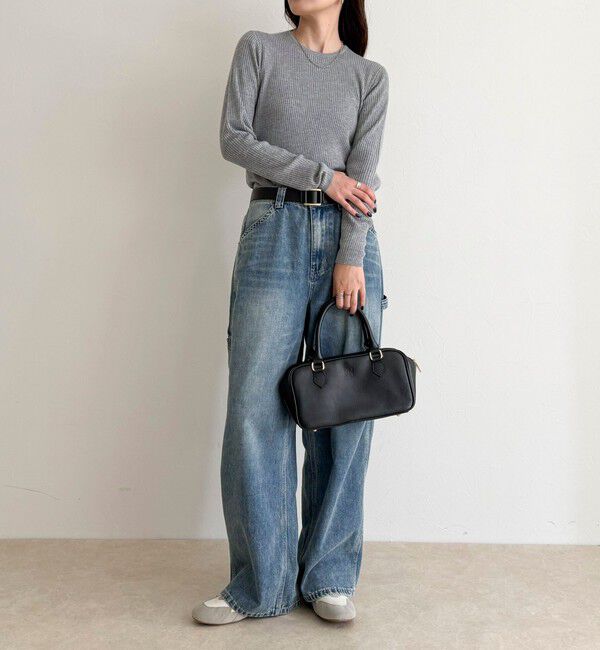 fredy emue「ウール混ベーシックリブニットプルオーバー」|ニット・セーター|