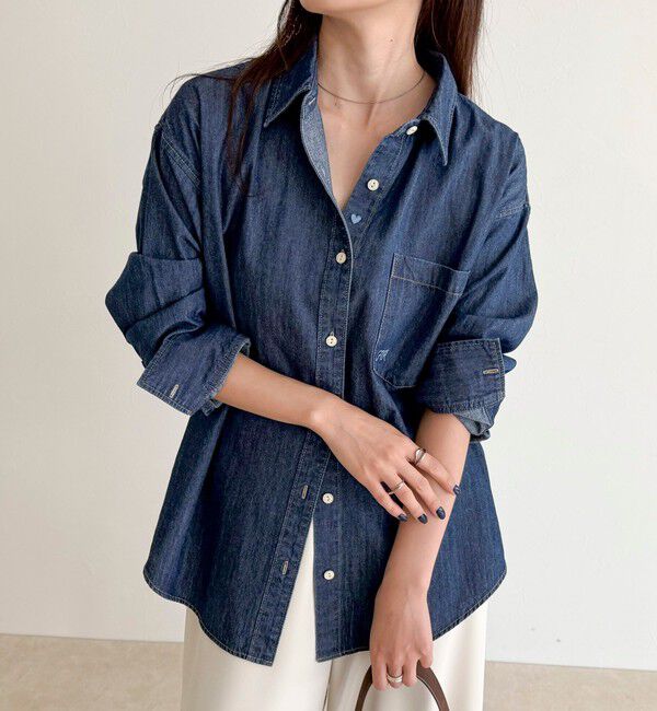 fredy emue「【大人気リバイバル】FR刺繍デニムシャツ」|シャツ・ブラウス|