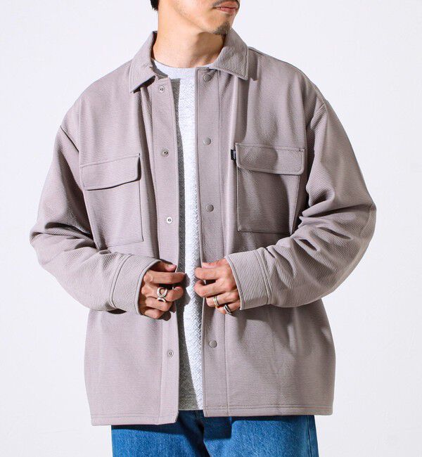 GLOSTER「【晩夏から秋本番まで活躍】ドライリップル フラップポケットシャツ」|シャツ・ブラウス|