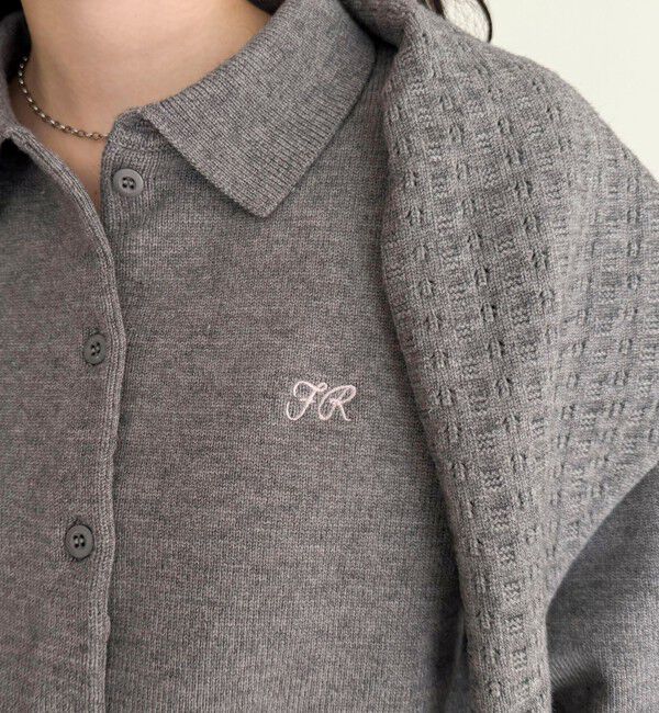 fredy emue「ニットシャツカーディガン バブーシュカ付き」|ニット・セーター|