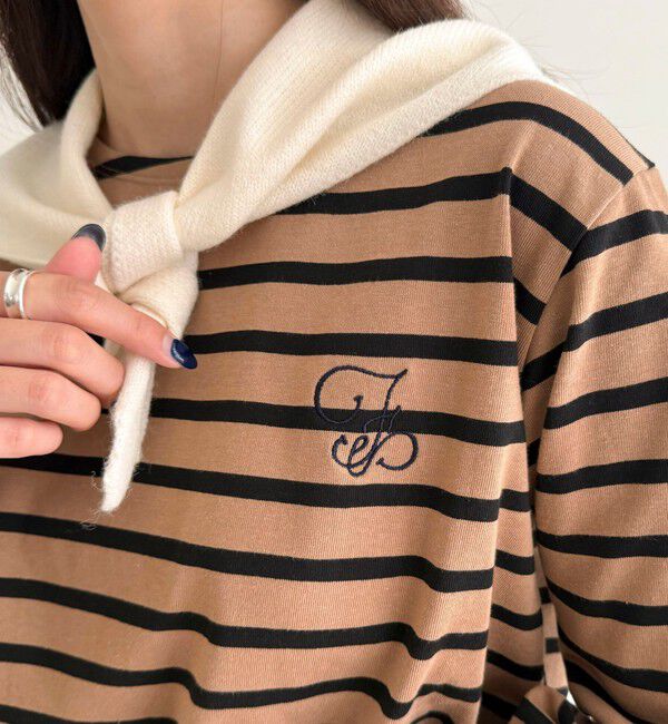 fredy emue「コンパクトボーダーロンTシャツ」|Tシャツ・カットソー|