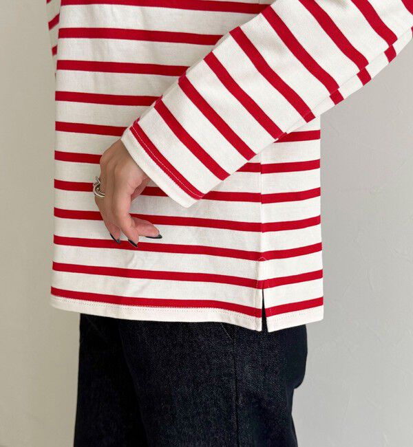 fredy emue「コンパクトボーダーロンTシャツ」|Tシャツ・カットソー|