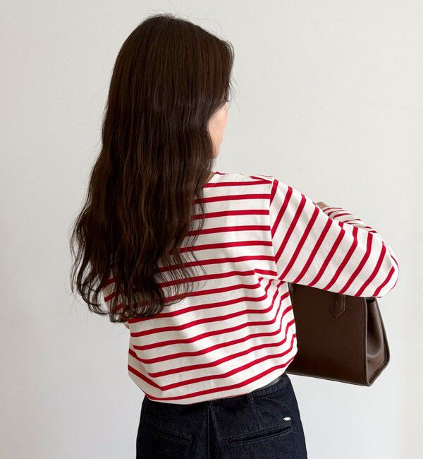 fredy emue「コンパクトボーダーロンTシャツ」|Tシャツ・カットソー|