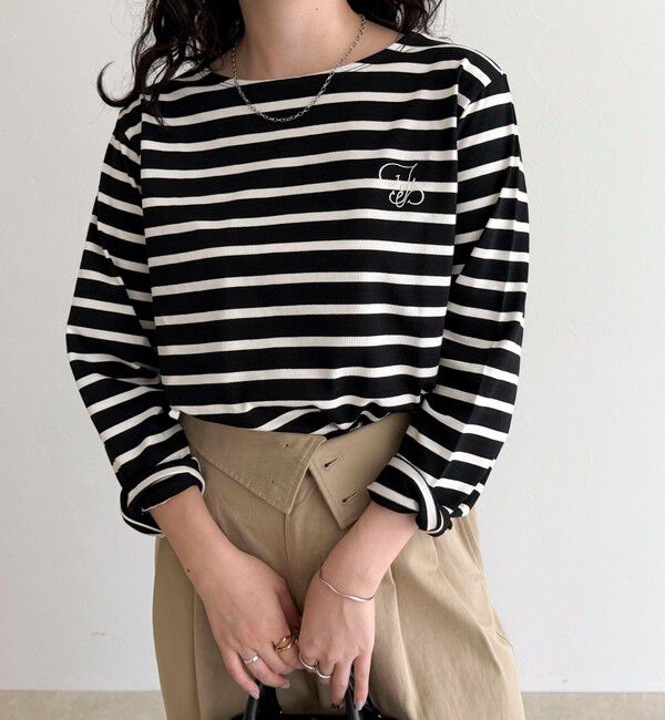 fredy emue「コンパクトボーダーロンTシャツ」|Tシャツ・カットソー|