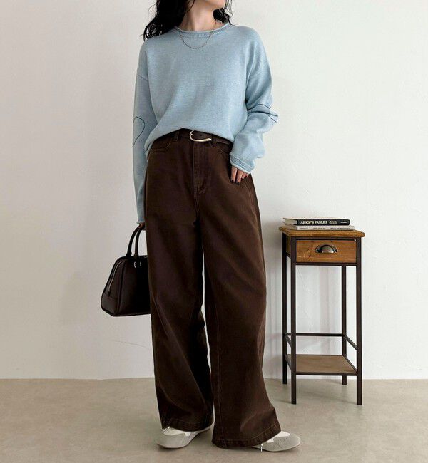 fredy emue「ハートステッチニットプルオーバー」|ニット・セーター|