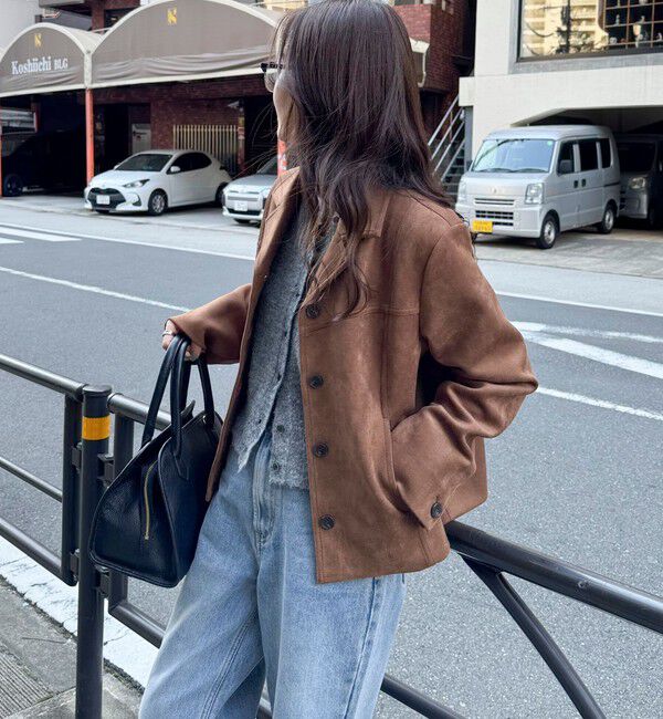 fredy emue「フェイクスエードジャケット」|テーラードジャケット|