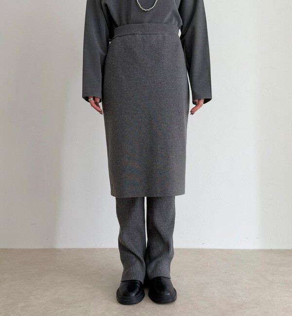 fredy emue「rib knit skirt&pants」|チノ|