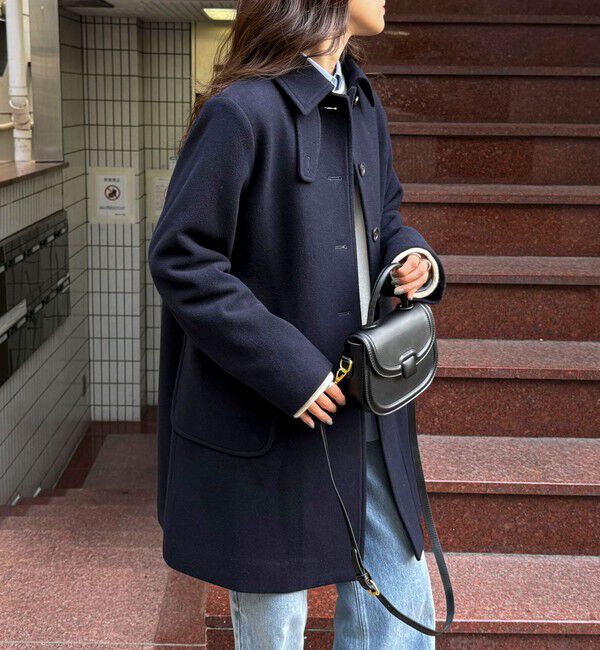 fredy emue「Super100ステンカラーミドルコート」|ダッフルコート|