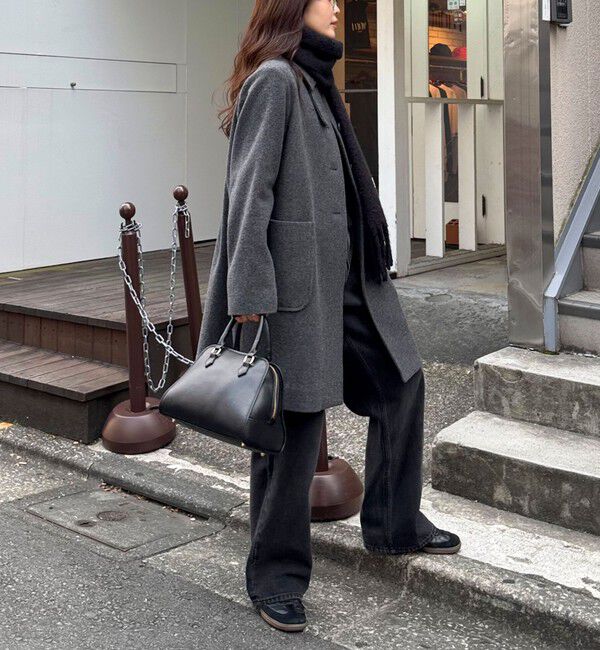 fredy emue「Super100ステンカラーミドルコート」|ダッフルコート|