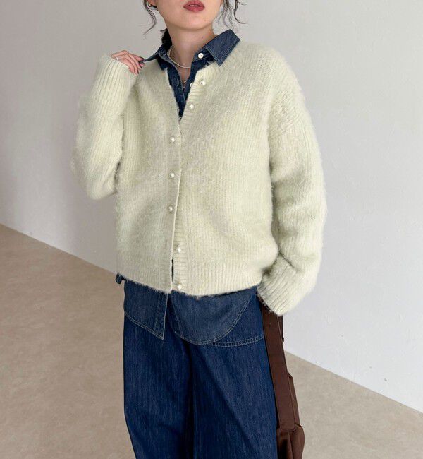 fredy emue「ふわふわ起毛ニットカーディガン」|カーディガン|