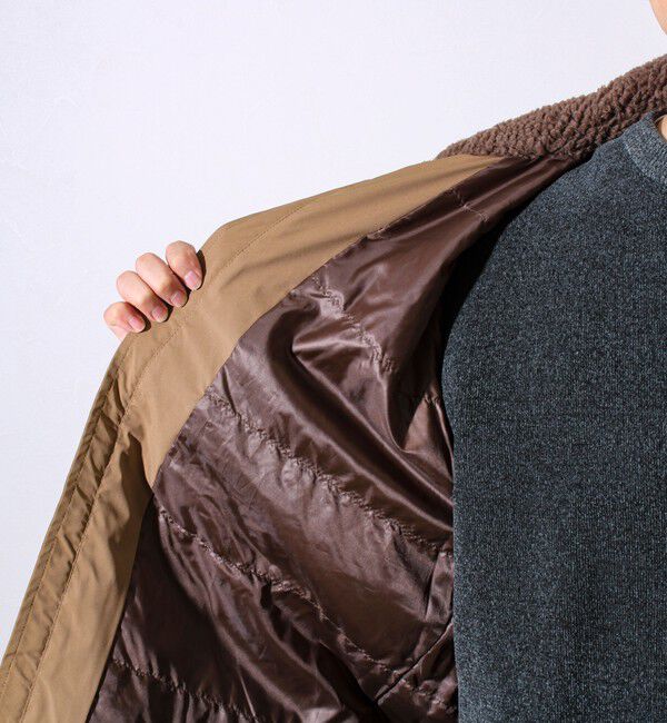 GLOSTER「【首元まで暖かい大人のアウター】衿ボアN-1デッキジャケット」|ブルゾン・スタジャン|