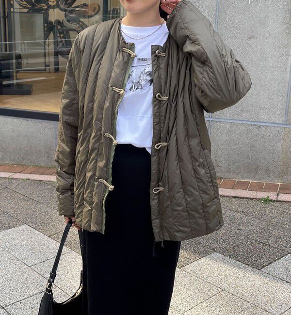 fredy emue「【TAION/タイオン】REVERSIBLE CHINA BUTTON INNER DOWN」|ダウン|カーキ