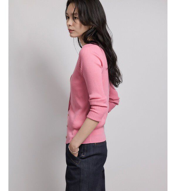 ROPE「ハイゲージワイドリブニットカーディガン」|カーディガン|