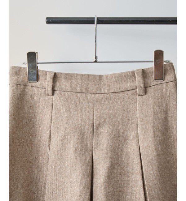 VIS「サマーツイードタックフレアショートパンツ」|チノ|