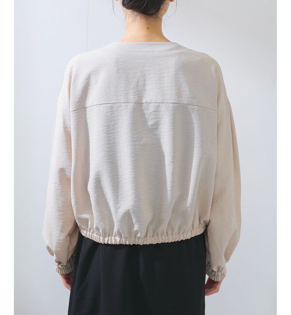 VIS「【WEB限定】気流染めリネンライクダブルポケットブルゾン【防シワ/UVケア/接触冷感/洗える】」|ブルゾン・スタジャン|