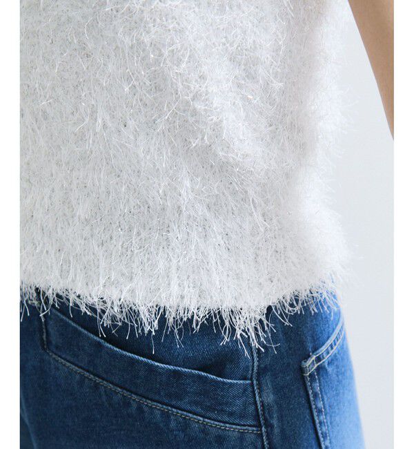 VIS「【WEB限定サイズ:MT/着丈が選べる】【洗える】フェザーヤーンニットベスト」|ニット・セーター|