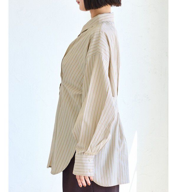 VIS「【WEB/一部店舗限定】ウエストタックオーバーサイズシャツ」|シャツ・ブラウス|