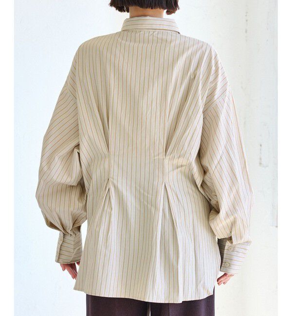 VIS「【WEB/一部店舗限定】ウエストタックオーバーサイズシャツ」|シャツ・ブラウス|