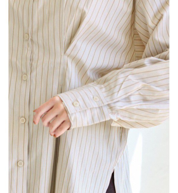 VIS「【WEB/一部店舗限定】ウエストタックオーバーサイズシャツ」|シャツ・ブラウス|