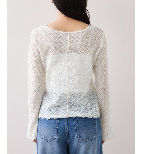 VIS「フレアスリーブレースインナートップス」|Tシャツ・カットソー|