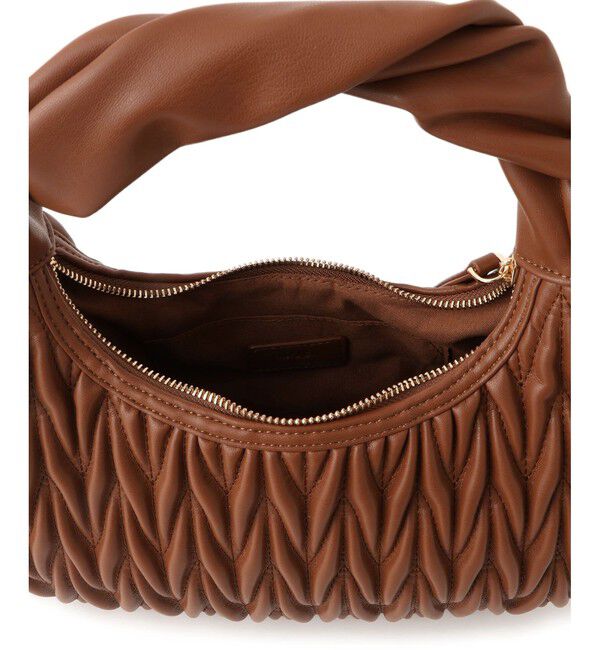 VIS「【2WAY】ねじりハンドルキルティングバッグ」|ハンドバッグ|