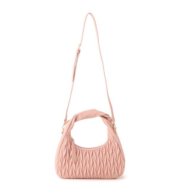 VIS「【2WAY】ねじりハンドルキルティングバッグ」|ハンドバッグ|