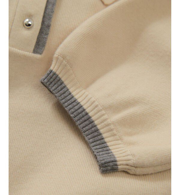 VIS「ダブルカラーポロトップス」|ポロシャツ|