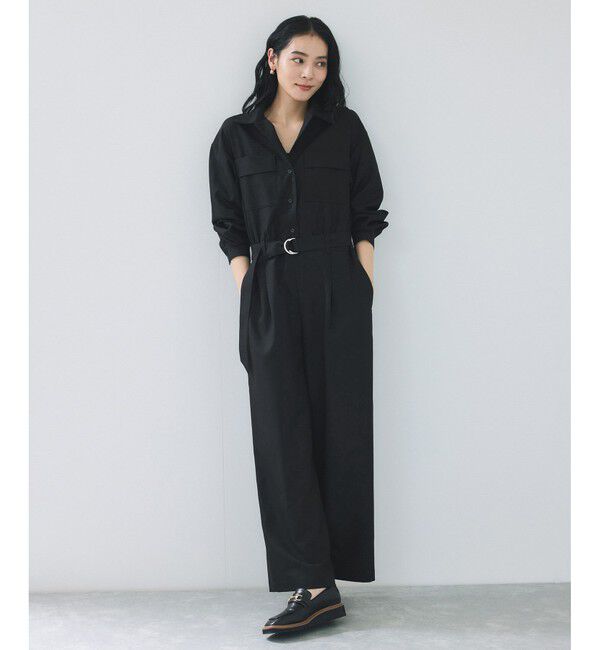 VIS「ポケットディテールジャンプスーツ」|オールインワン|