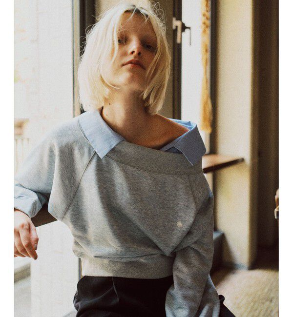 VIS「【POLO BCS】VIS別注ワンショルダースウェットトップス」|スウェット・ジャージ|グレー(07)