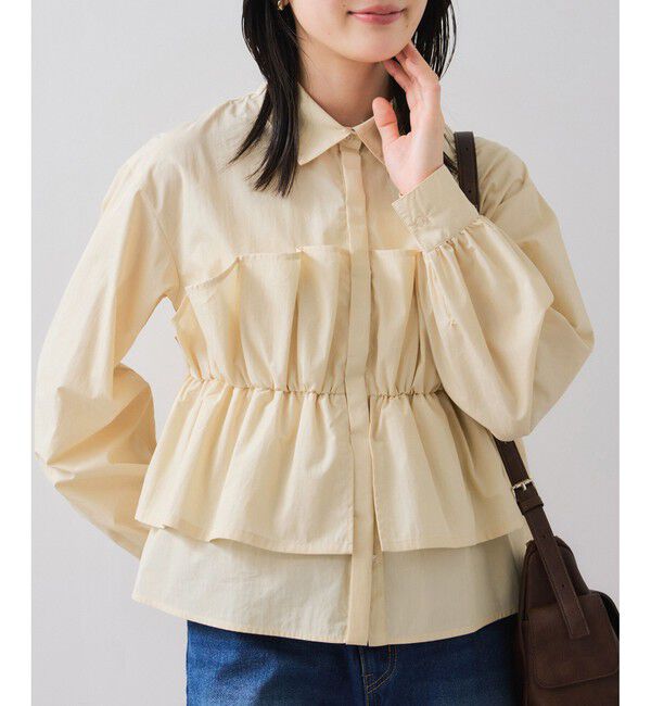 VIS「ビスチェドッキングシャツ/イージーケア」|シャツ・ブラウス|