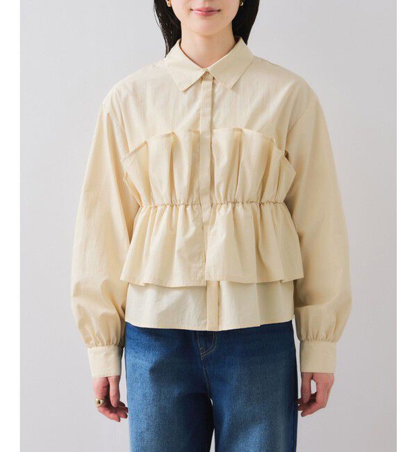 VIS「ビスチェドッキングシャツ/イージーケア」|シャツ・ブラウス|