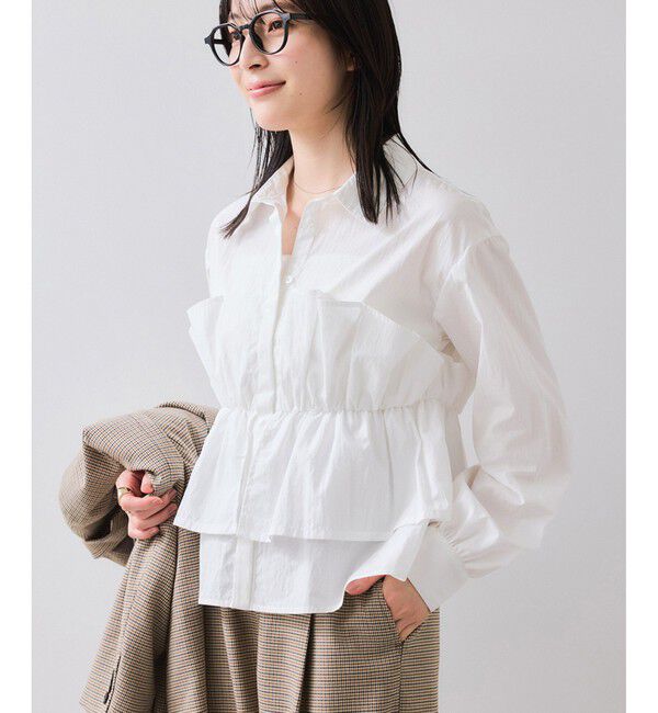 VIS「ビスチェドッキングシャツ/イージーケア」|シャツ・ブラウス|