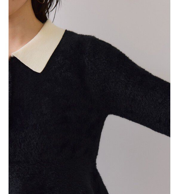 VIS「ペプラムデザインシャギーニット」|ニット・セーター|