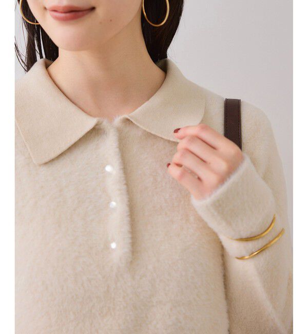 VIS「ペプラムデザインシャギーニット」|ニット・セーター|