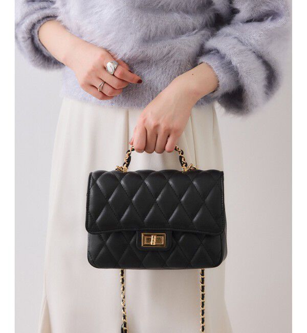 VIS「チェーンハンドルキルティングショルダーバッグ/2WAY・一部WEB限定カラー」|ショルダー・メッセンジャー|