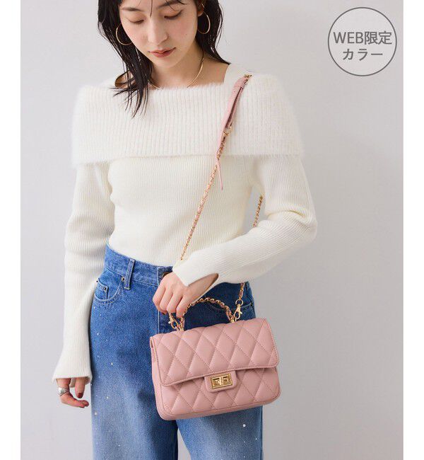 VIS「チェーンハンドルキルティングショルダーバッグ/2WAY・一部WEB限定カラー」|ショルダー・メッセンジャー|