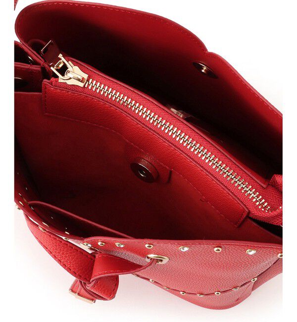 VIS「ラインストーン＆スタッズハートカットバッグ」|ショルダー・メッセンジャー|