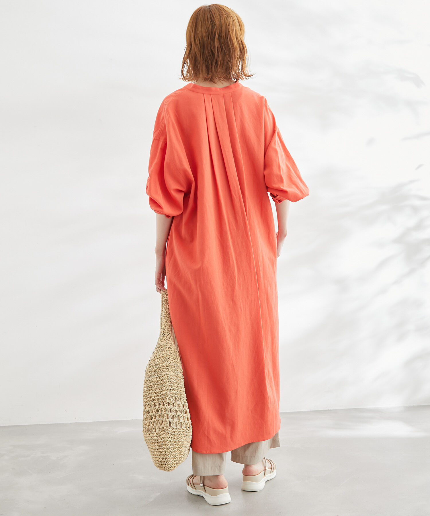 Rope&rsquo;Picnic「リンクコーデ/麻混シャツワンピース」|その他|