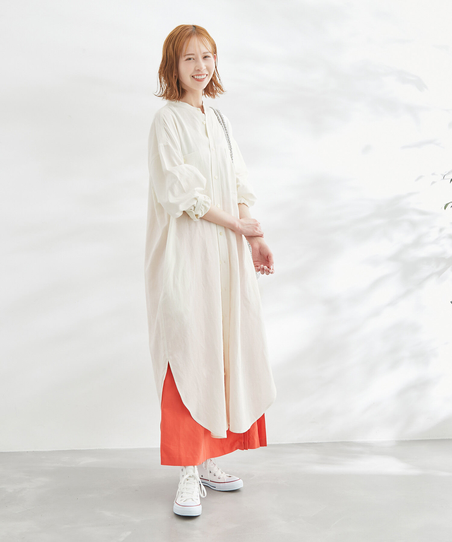 Rope&rsquo;Picnic「リンクコーデ/麻混シャツワンピース」|その他|