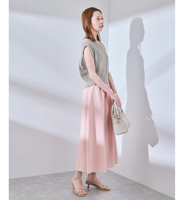 Rope&rsquo;Picnic「透かし編みラメニットベスト」|ベスト・ジレ|