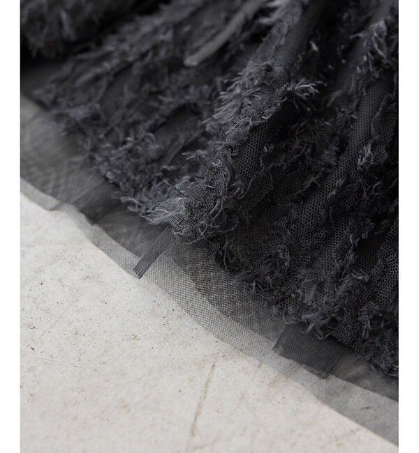 Rope&rsquo;Picnic「フリンジチュールジレ」|ベスト・ジレ|