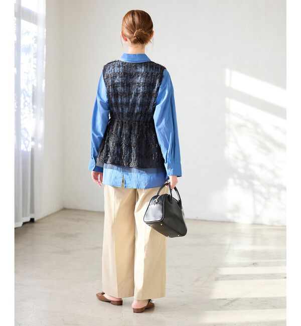 Rope&rsquo;Picnic「フリンジチュールジレ」|ベスト・ジレ|