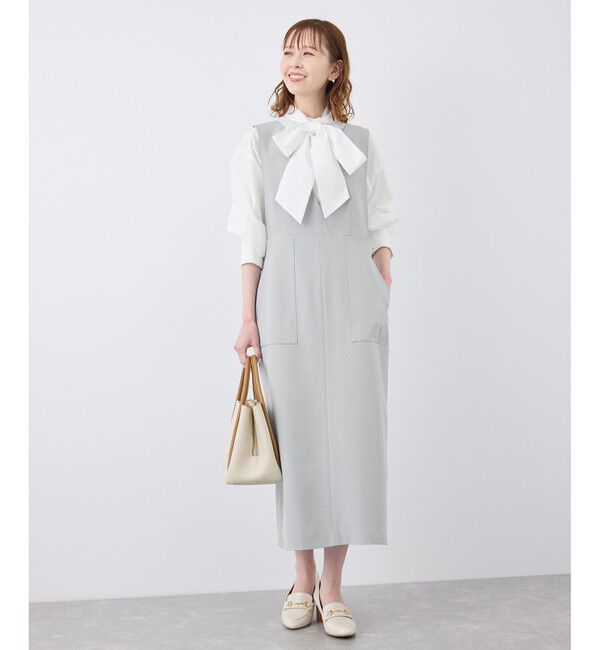 Rope&rsquo;Picnic「デザインポケットジャンパースカート」|ワンピース|