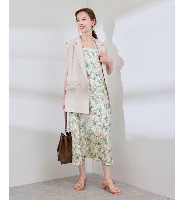 Rope&rsquo;Picnic「【前後2WAY】ガーデンフラワーキャミワンピース/リンクコーデ」|ワンピース|